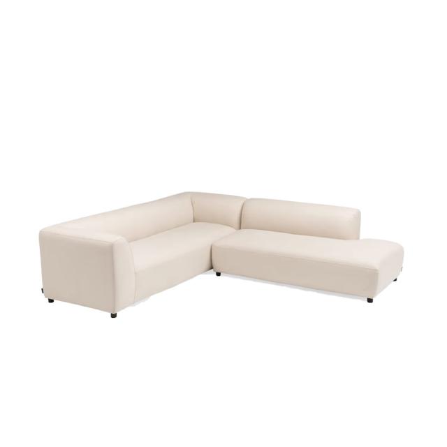 Kettler Osea Lounge-Set anthrazit matt/beige Outdoorstoff, 3-Sitzer links und 2 Sitzer rechts Ecklounge #1