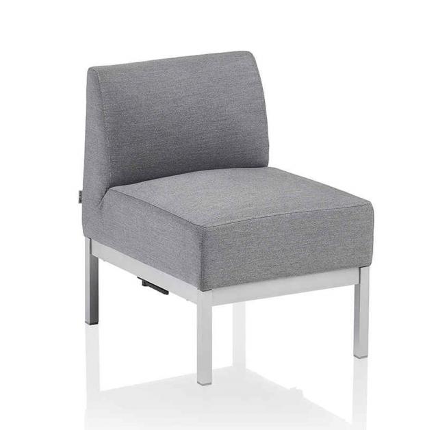 Pure City-Line Mittelteil, silber/flanelle, Sunbrella® #1