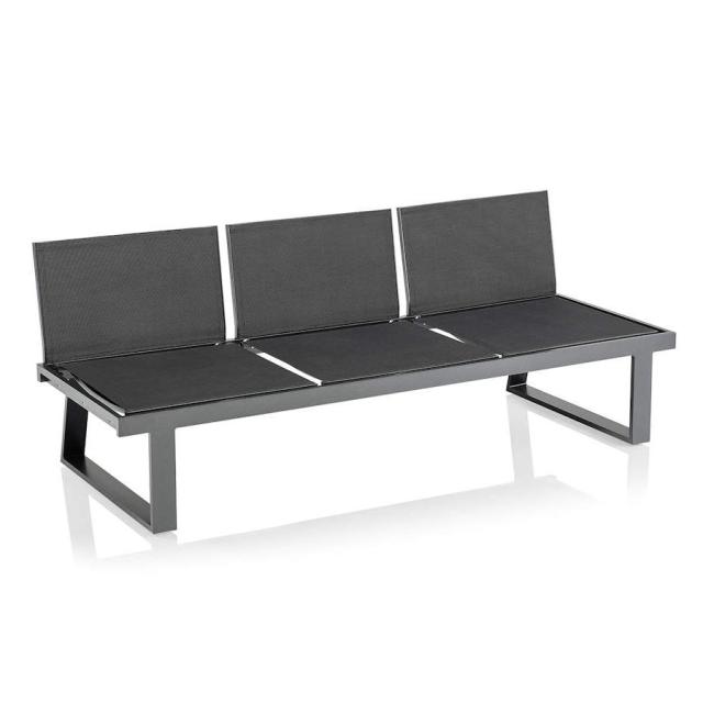 Kettler Rasmus Modular 3 Sitzer/Liege anthrazit/charcoal, Aluminium/Outdoorgewebe #1