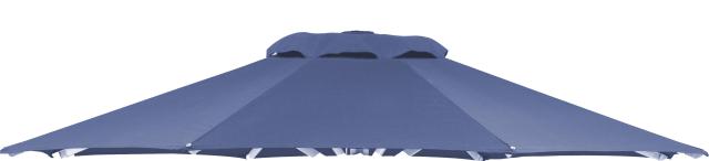 Sonnenschirm Ersatzdecke für Kurbelschirm 300cm, blau #1