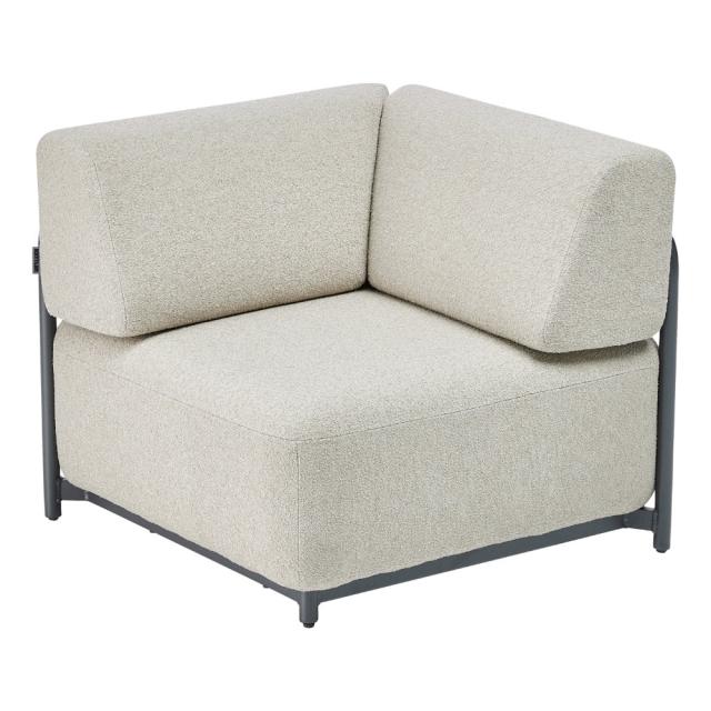 Kettler Tribe Eckteil, anthrazit matt/Boucle beige #1