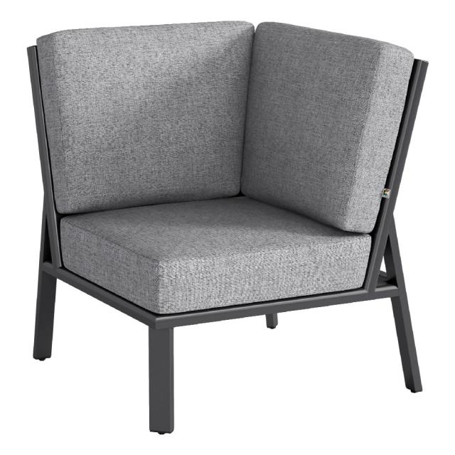 Kettler Zenith Eckteil, anthrazit matt/hellgrau #1