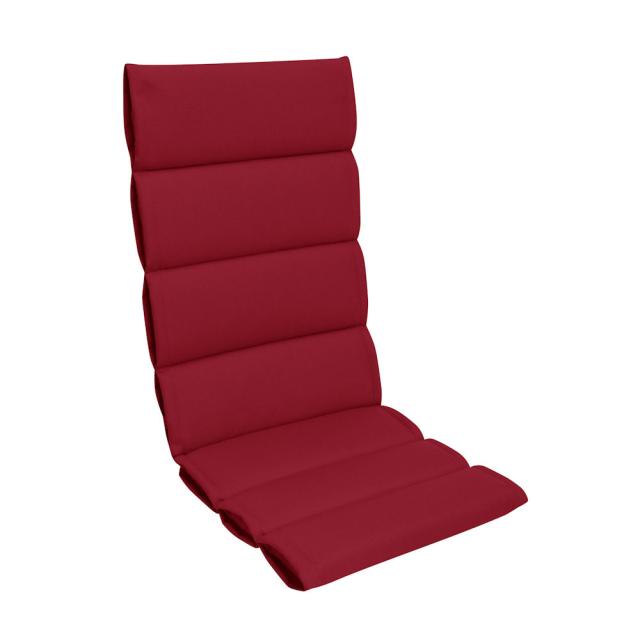 Kettler / KETTtex-Exklusiv® Hochlehner Auflage 120x50x3/5cm, rubinrot/bordeaux, Comfort Plus #1