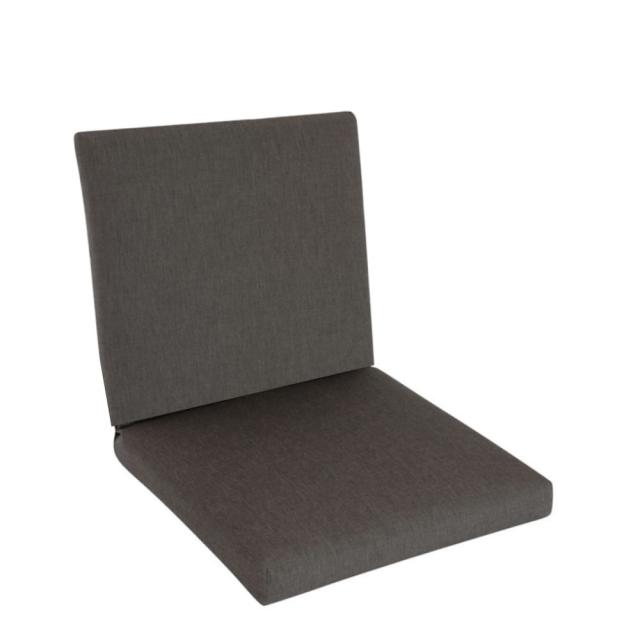 Kettler /KETTtex-Exklusiv® Comfort Niederlehner Auflage, 100x50x4/7cm, anthrazit, mit 7 cm Sitzpolster und Reißverschluß #1