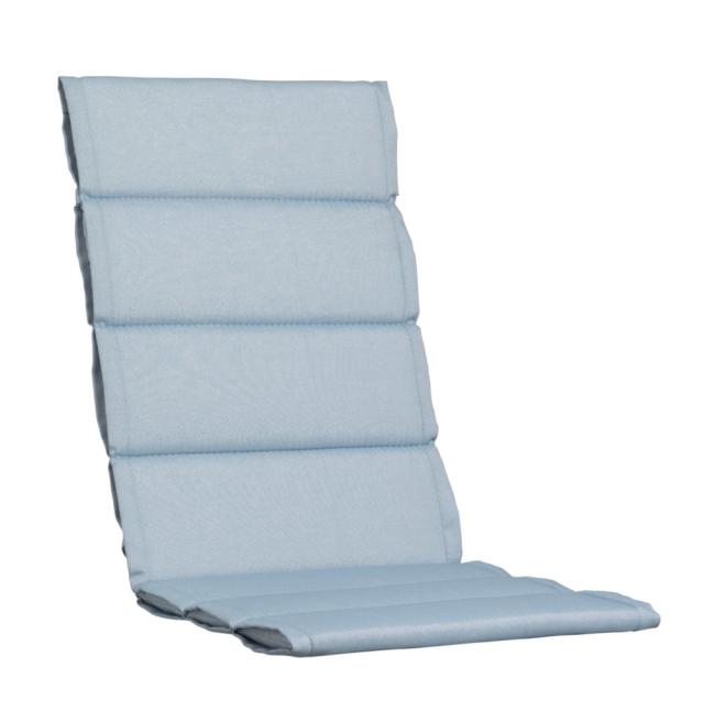 Kettler / KETTtex-Exklusiv® Hochlehner Auflage 123x50x3cm, quergesteppt, eisblau #1