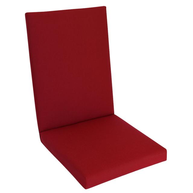 Kettler /KETTtex-Exklusiv® Comfort Hochlehner Auflage 120x50x4/7cm, rubinrot, mit 7 cm Sitzpolster und Reißverschluß #1