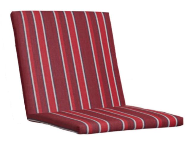 Kettler / KETTtex-Exklusiv®Auflage, 103x50x4cm, rot gestreift mit Reißverschluß #1