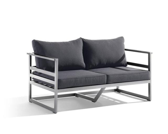 Melbourne 2-Sitzer Sofa graphit/grau #1