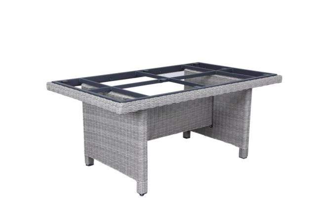Kettler Palma Wing Tisch-Gestell 160x95cm white- wash #1