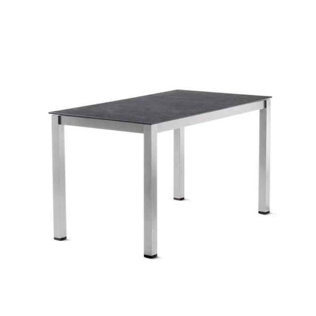 Sieger Casual Diningtisch 120x80x69cm graphit, Tischplatte Schiefer anthrazit HPL #1