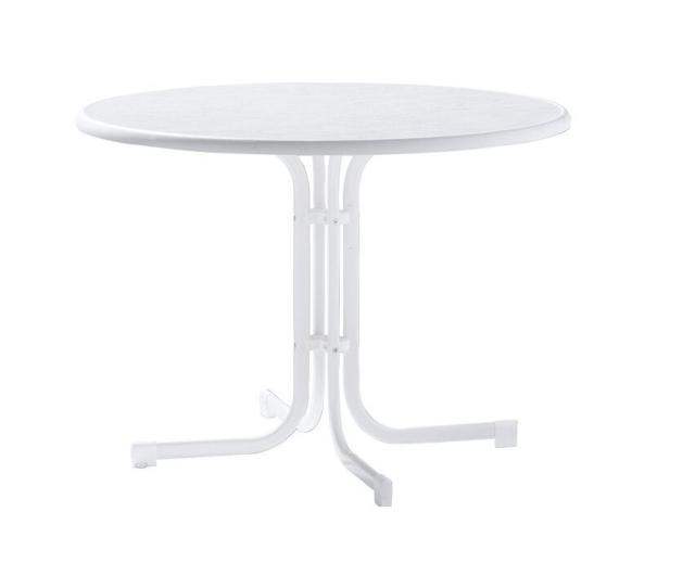 Sieger Klapptisch 70cm rd weiss, Tischplatte Mamor weiss #1