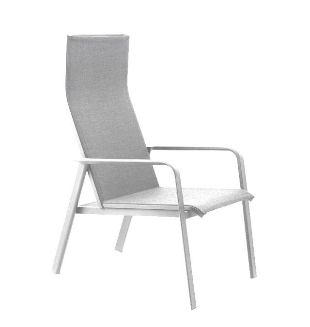 Solpuri Breeze Loungesessel Aluminium weiß/ Softex shell #1