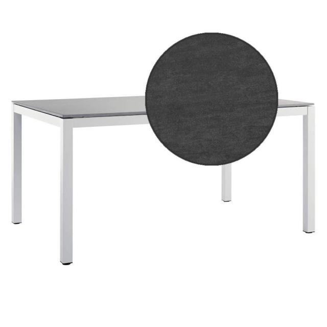 Solpuri Classic Alu-Tisch 200x100/H75 cm, white/bromo/Dekton #1