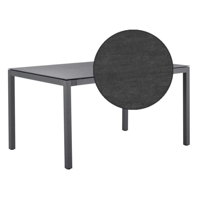 Solpuri Classic Alu-Tisch 220x100/H75 cm, anthrazit/bromo/Dekton #1