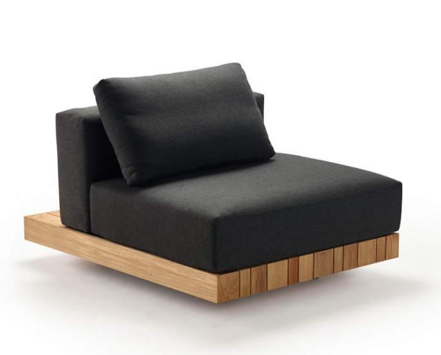 Solpuri Plateau Lounge, Sessel, Teakholz/anthrazit #1