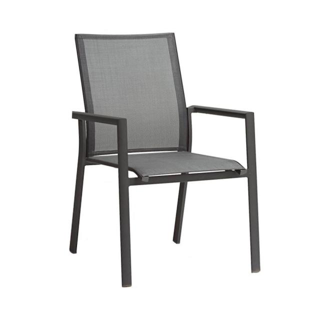 Zebra Fly Alu-Stapelsessel graphite #1