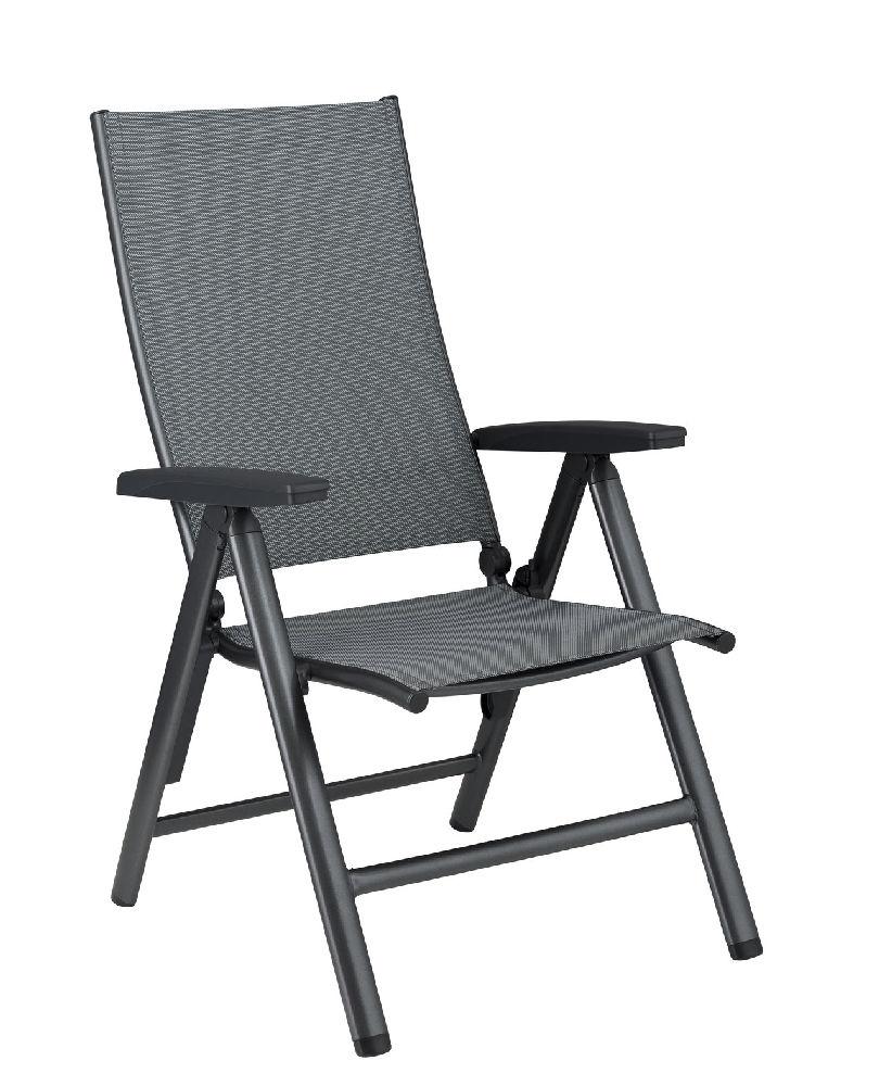 Kettler Lille Comfort Folding Chair Aluminium outdoorgewebe Silver 