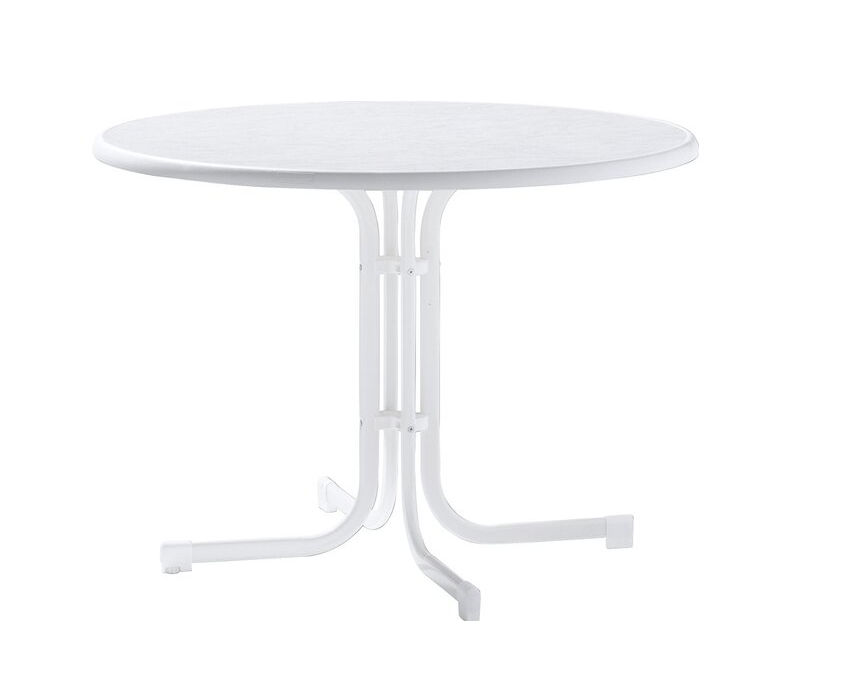 Sieger weiss Klapptisch - Tischplatte Peter Süße rd 70cm weiss, Mamor