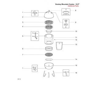 Weber Kessel Smokey Mountain Cooker 37cm