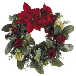 Fiebiger Poinsettia Weihnachtskranz 45cm