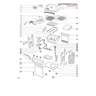 Weber Rückwand Spirit Modelle 300 (ab 2013)