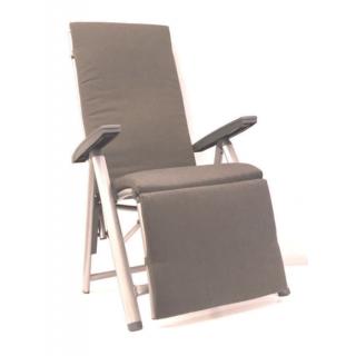 Kettler Cirrus Relax-Sessel silber/anthrazit-grau mit Relaxliegenauflage