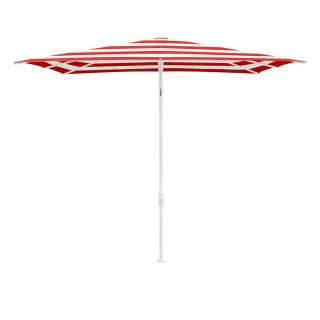 Glatz SMART Sonnenschirm 2,1x1,5m weiß/red stripe Stoffqualität 5