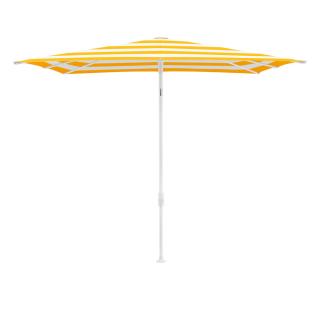 Glatz SMART Sonnenschirm 2,1x1,5m weiß/yellow stripe Stoffqualität 5