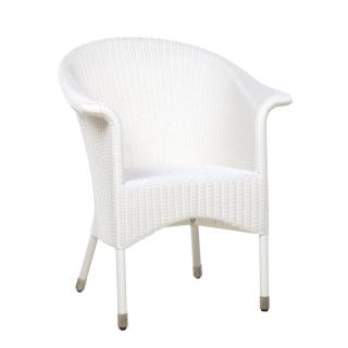 Zebra Hastings Geflechtsessel snowwhite 3038, zuzüglich Sitzkissen