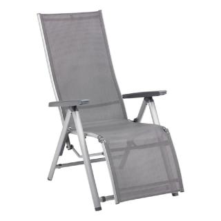 Kettler Cirrus Silver Line XL, Relaxsessel silber/anthrazit-grau, Aluminium/Outdoorgewebe