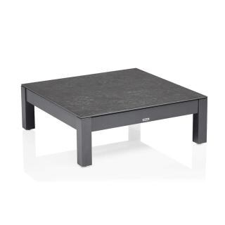 Kettler Comfort Lounge Tisch 95x95x33cm anthrazit/matt, Glas/Keramik