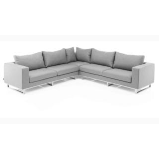 Kettler Ego Lounge Set silber/flanelle, Aluminium/Sunbrella®, 2-teilig