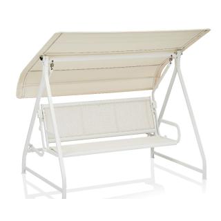 Kettler Hollywood-Schaukel Paradiso weiß matt/beige