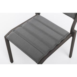 Kettler Latitude Sitz- und Rückenkissen für Stapelsessel, Stapelstuhl, Barstuhl, anthrazit