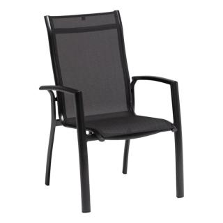 Kettler Legato Curve Stapelsessel, anthrazit/anthrazit