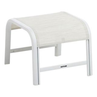 Kettler Memphis Hocker weiß matt/beige