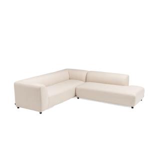 Kettler Osea Lounge-Set anthrazit matt/beige Outdoorstoff, 3-Sitzer links und 2 Sitzer rechts Ecklounge