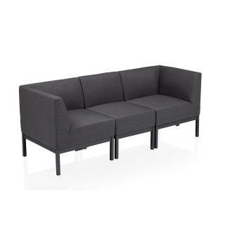 Kettler Pure 3er Sofa, anthrazit/sooty, Sunbrella® City-Line