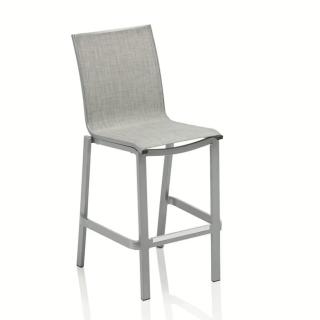 Kettler Rasmus Barstuhl silber/hellgrau