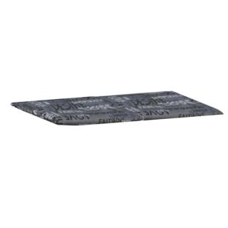 KETTtex Bankauflage Sitz/Rückenpolster 120x47x3cm, anthrazit mit Schriftzug