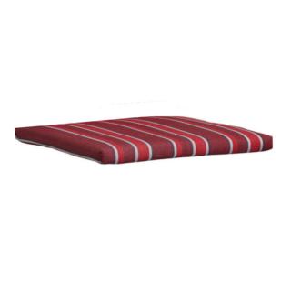 Kettler / KETTtex-Exklusiv® Sitz-und Hockerkissen, 48x48x4cm, rot gestreift mit Reißverschluß