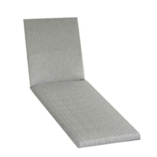 Kettler / KETTtex-Exklusiv® Liegenauflage, 200x60x4cm, grau mit feinen Streifen, mit Reißverschluß