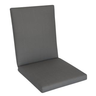 Kettler /KETTtex-Exklusiv® Comfort Mittellehner Auflage, 106x50x4/7cm, steingrau, mit 7 cm Sitzpolster und Reißverschluß