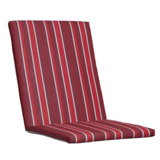 Kettler / KETTtex-Exklusiv® Mittellehner Auflage, 109x50x4cm, rot gestreift mit Reißverschluß