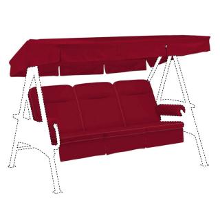 Kettler / KETTtex-Exklusiv® Schaukelauflage 56/64x180x8cm rubinrot