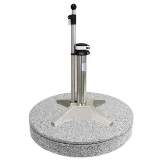 Liro Midi 70 KE Granit fahrbar grau, mit Schnellspannung 35,38/39,50,55 mm Ø