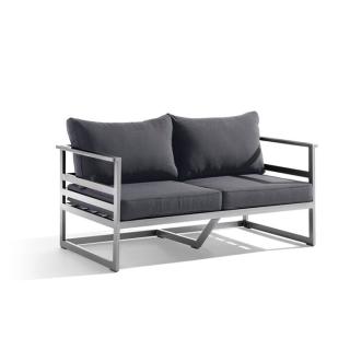 Melbourne 2-Sitzer Sofa graphit/grau