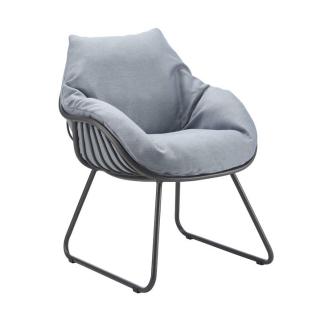 Solpuri Chill Lounge Sessel XL inkl. Sitz-u.Rückenpolster, anthrazit/taupe