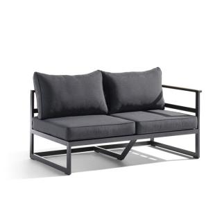 Sieger Sydney 2-Sitzer Sofa rechts eisengrau/grau