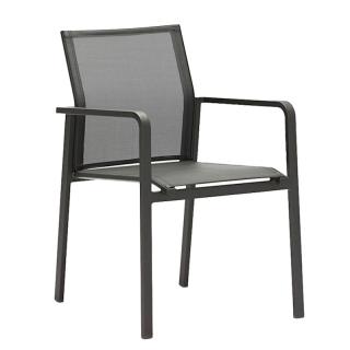 Zebra Bee Alu-Stapelsessel, graphite/carbon grey